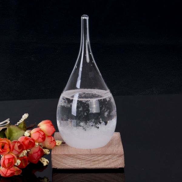 

faroot transparent weather forecast crystal water drop shape storm glass home decor gift