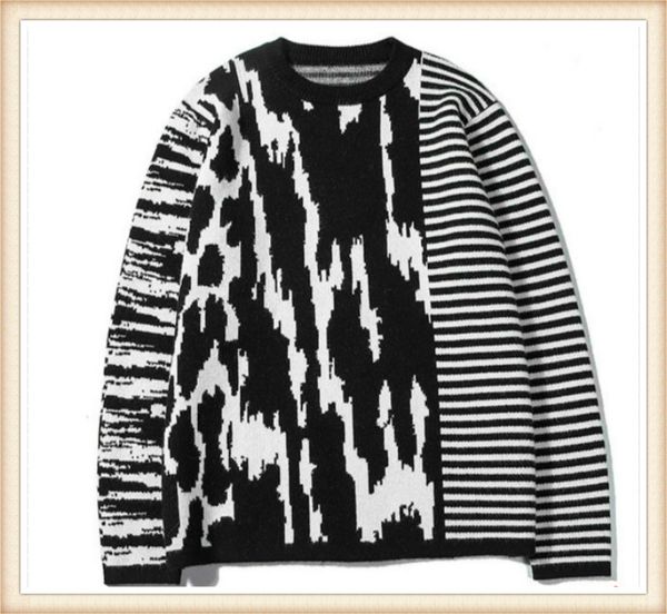 

fashion men sweaters brand long sleeve shirts fashion with letter embroidery luxury striped sweatershirts size -2xl 1, White;black