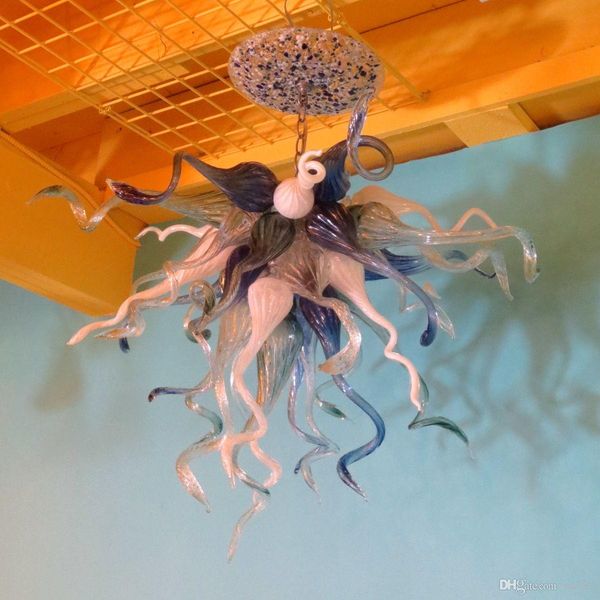 

2018-2019 shape handmade blown glass chandelier modern art glass hanging led pendant lamps chihuly style customized glass chandelier light