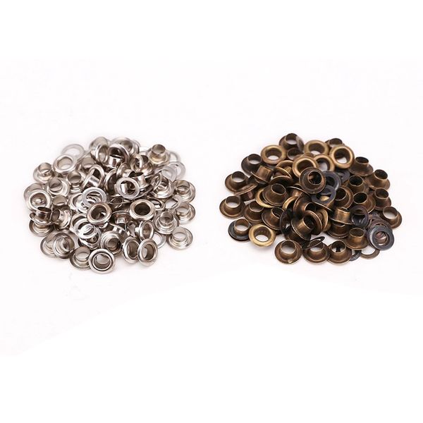 

100x silver and bronze eyelet+ tool set for 4mm leather