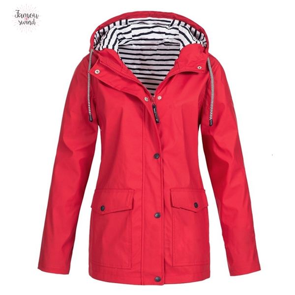 

casual spring autumn jackets hiking women rain jacker outdoor rain coat zipper windbreaker waterproof coat thin outwear, Black;brown