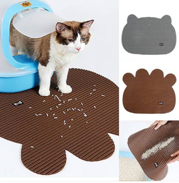 

sales wholesales non slip cat litter pad litter lock mat cat litter trapping mat pet food mat