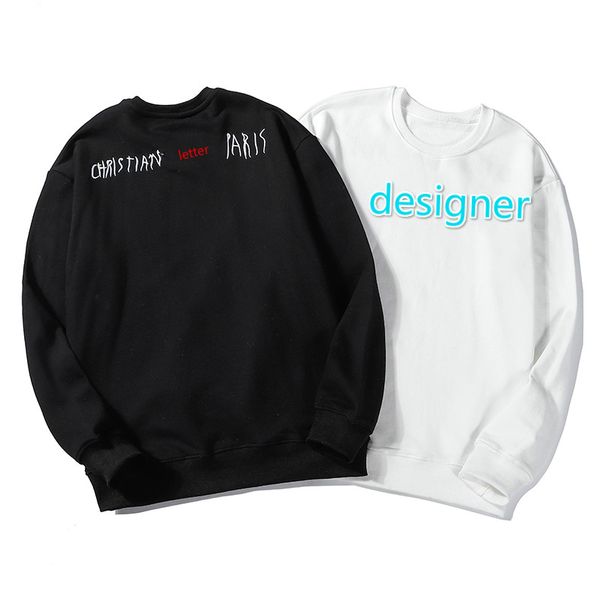 

wholesale designer men's women's hoodies long sleeve autumn clothing brand hoodies with letter pattern brand fashion cotton blend, Black