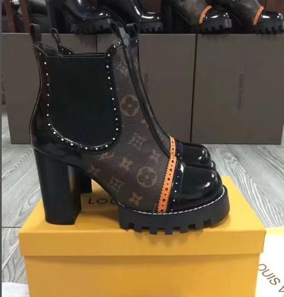 

2020 новые ботинки мартин дизайн женщин фламинго любовь стрелка медаль 100% натуральная кожа грубая desert загрузочный us5-11 зимняя кожаная, Black