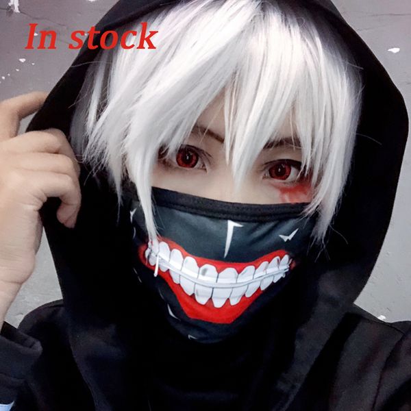 

1pcs cotton masks dustproof mouth face mask anime cartoon kpop fashion anti air pollution mask tokyo ghoul face mouth masks, Black;white