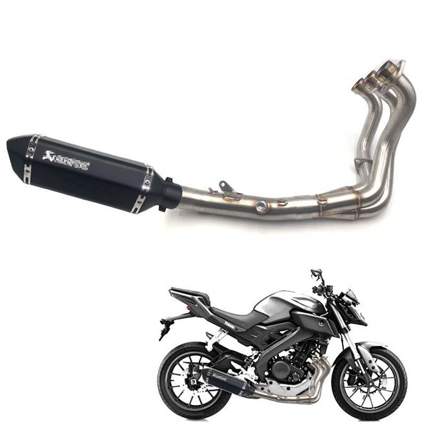 

full system slip on for fz09 mt09 mt-09 fz-09 2014-2018 not for tracer motorcycle exhaust with 370mm exhaust
