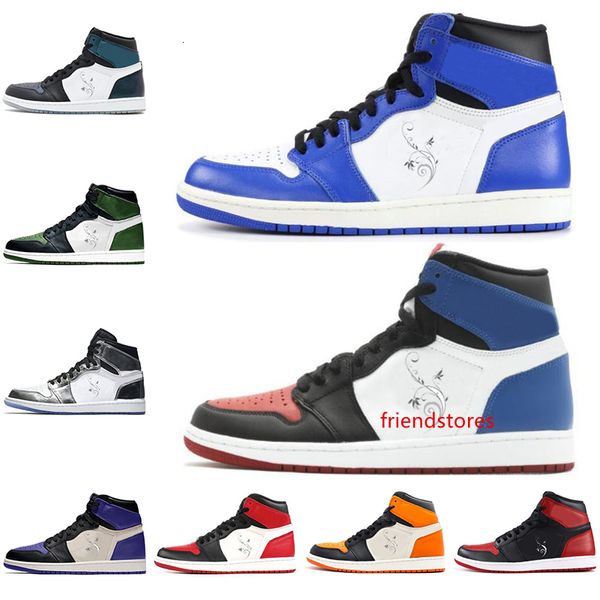 

basketball shoes new 1 1s game royal pine green court purple size 5.5-13 sports trainers men women sneakers