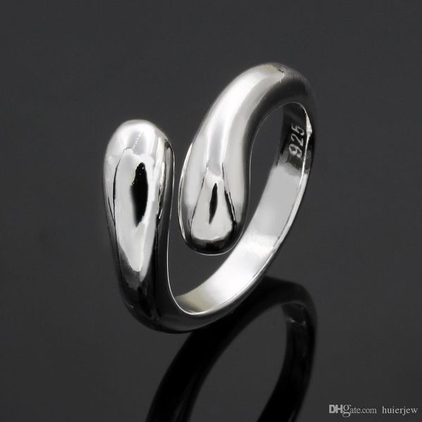 

rings simple brand design double round head ring-opened silver plated ring fashion jewelry wedding rings