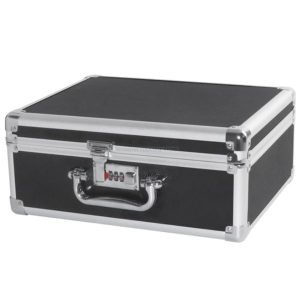 

aluminum tool case suitcase file box impact resistant safety case toolbox equipment instrument with pre-cut foam
