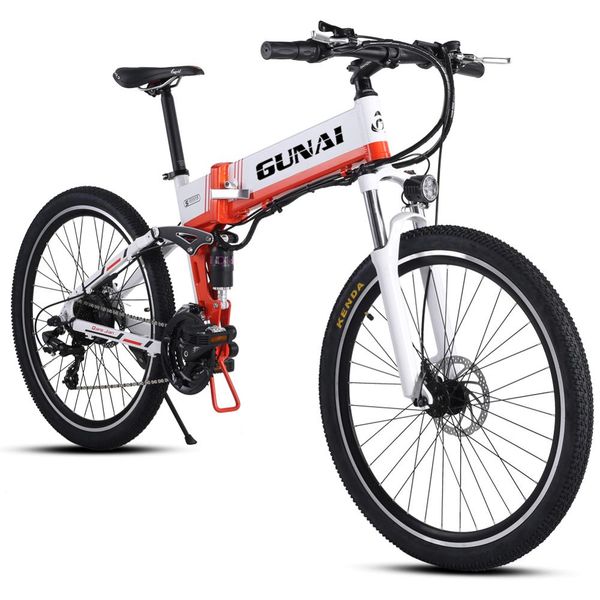 

гюнай электрический велосипед 500w 21speed ​​ebike 26, Silver;blue