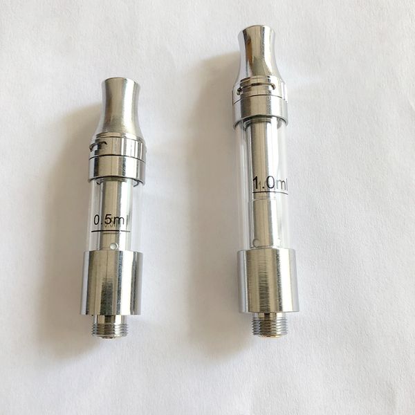 

V9 Glass Tank Empty Vape Pen Cartridges Adjustable Top Airflow Holes 0.5ml 1ml Ceramic Vape Carts 510 Atomizer Oil Cartridge