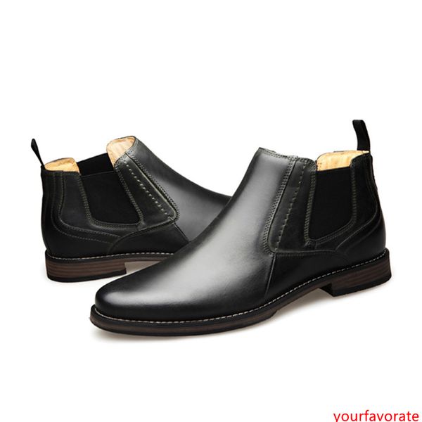 

men s leather boots british casual shoes martin boots designer real leather cowskin men business party wedding shoes with box us13