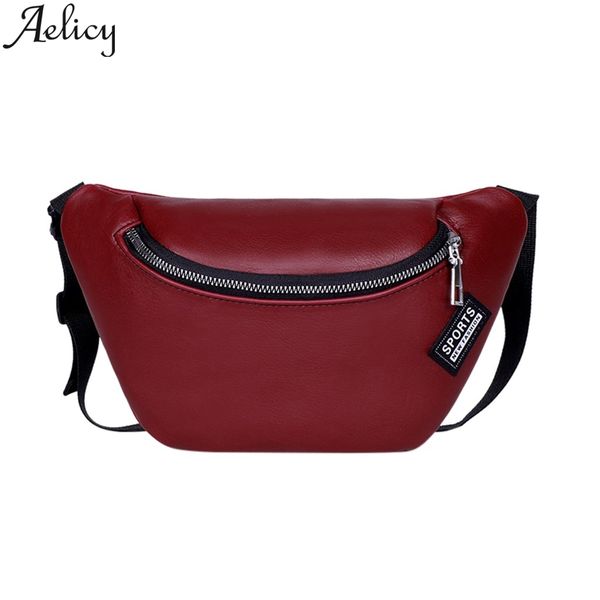 

aelicy mobile phone bag for running fashion lady solid color shoulder crossbody sports chest waist bag casual messenger bags