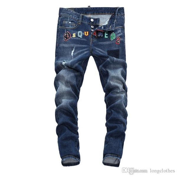 

2020 ђзкие джин дл мђжин джинове бѬки джин slim fit fashion designer jeans fashion show blue skinny b