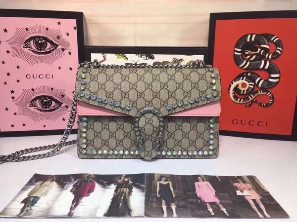 

2019 famou de igner women handbag new letter houlder bag genuine leather bag luxury addle bag 400249 ize 28cm19cm9cm, Blue;gray