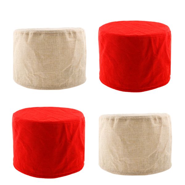 

2 pairs (4pcs) comfort chair protectors stretchable chair cover bar stool slipcovers, 2xcamel, 2xred