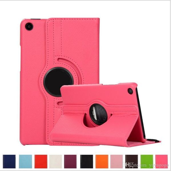 

wholesale retail&wholesale smart stand 360 rotating cover for new ipad pu leather case for huawei samsung xiaomi 8" universal tablet+st