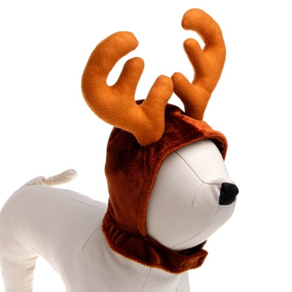 

щенок тедди котик рождество элк antler оленей костюм для домашних животных шляпы cat dog cap рождественские украшения