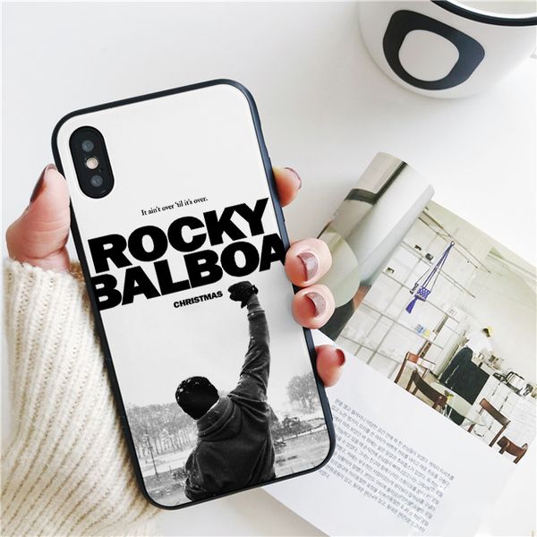 

capa luxury rocky balboa saying cover for iphone 11 pro xs max xr case for iphone 8 7 6s plus 5s se case soft silicone cover