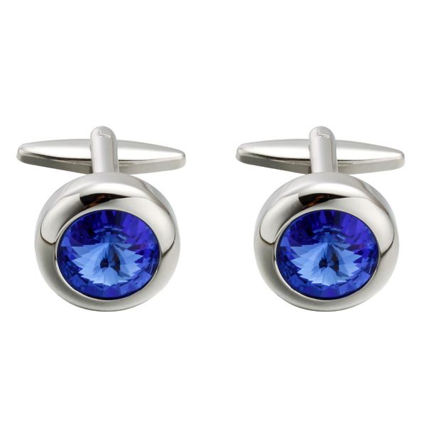 

ew arrival blue opal cufflinks silver plated cufflinks men's business christmas gift for men, Silver;golden