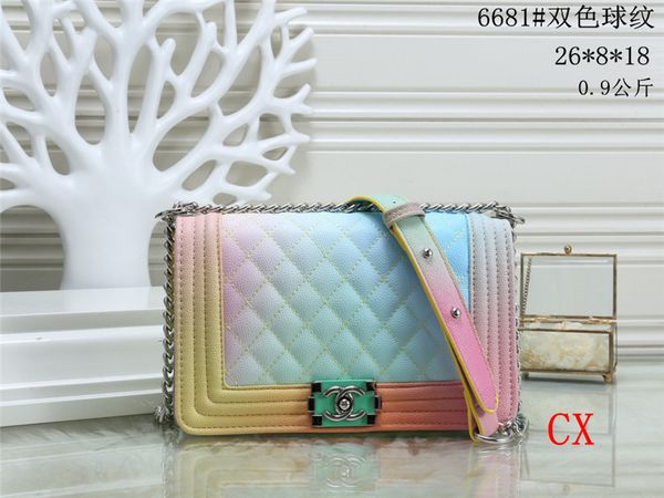 

2019f6681esign women's handbag ladies totes clutch bag classic shoulder bags fashion leather hand bags mixed order handb