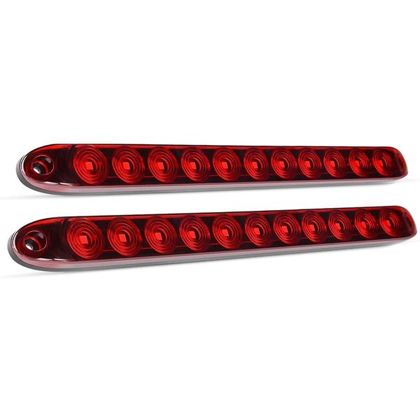 

16 inch 11 led red trailer light bar for park sturn signals tail brake light compliant ip67 waterproof truck trailer marker
