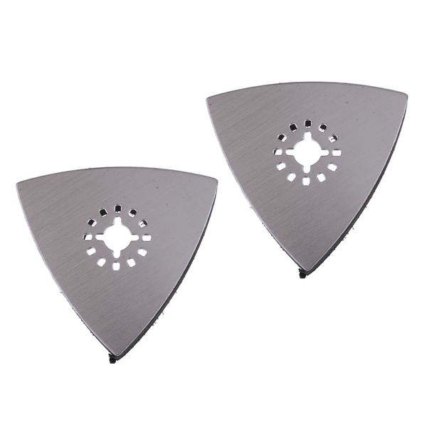 

2pcs 80mm triangular hook and loop sanding pad oscillating multi tool