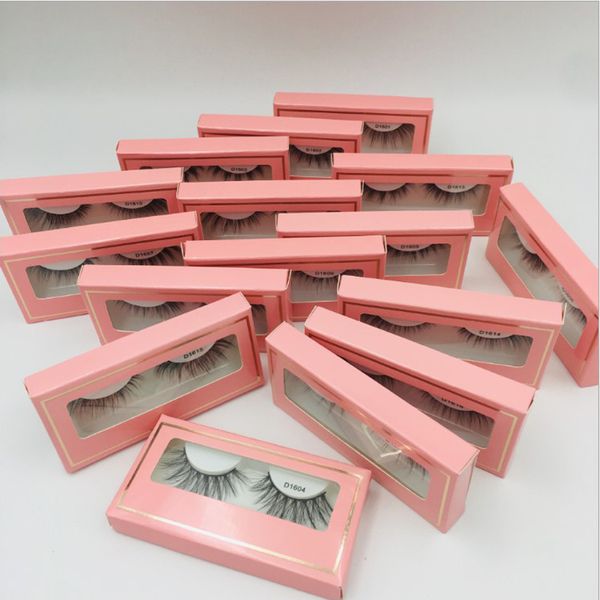 

usa false eyelashes handmade full volume wispies fluffy messy thick cross eyelash natural 3d cruelty-lashes