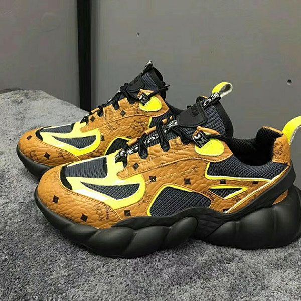 

20ss new mens designer himmel low-sneakers in visetos fashion casual trainer sneaker designer shoes mcmshoes mn02, Black