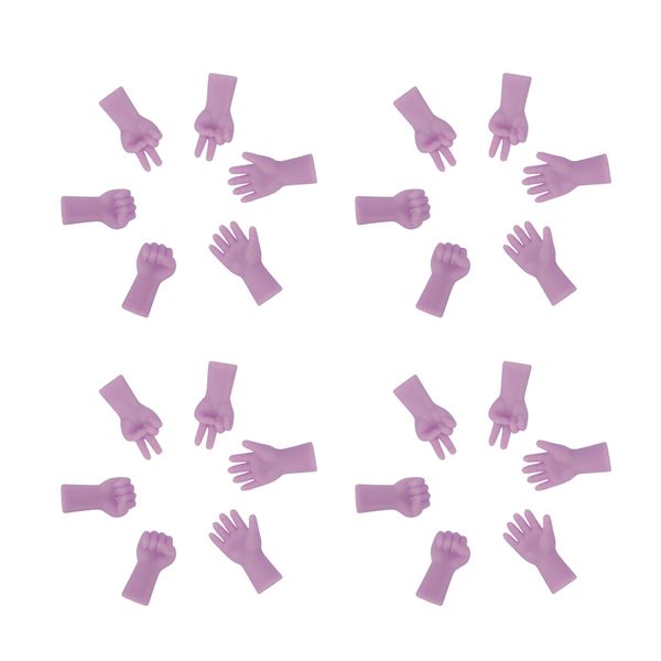 

24pcs point cover knitting needles "rock-scissor-paper '' design, Black;white