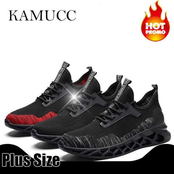 

2019 new men mesh casual shoes lac-up men shoes lightweight comfortable breathable light outdoor walking sneakers, Black