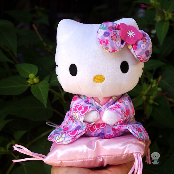 

высокое качество новое кимоно китти подлинная hello kitty кукла плюшевые игрушки подарок игрушка для девочек