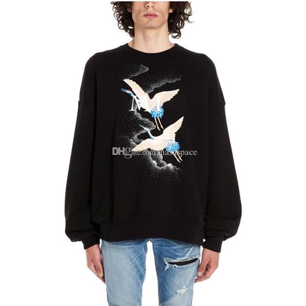 

famous brand mens designer hoodies luxury hoodies hip hop fashion men women pullover sweatshirt long sleeved size s-xl, Black