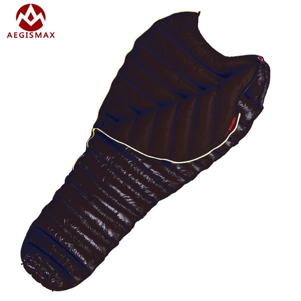 

aegismax-m2 ultralight mummy type sleeping bags outdoor camping winter sleeping bag white down filling 380g / 420g