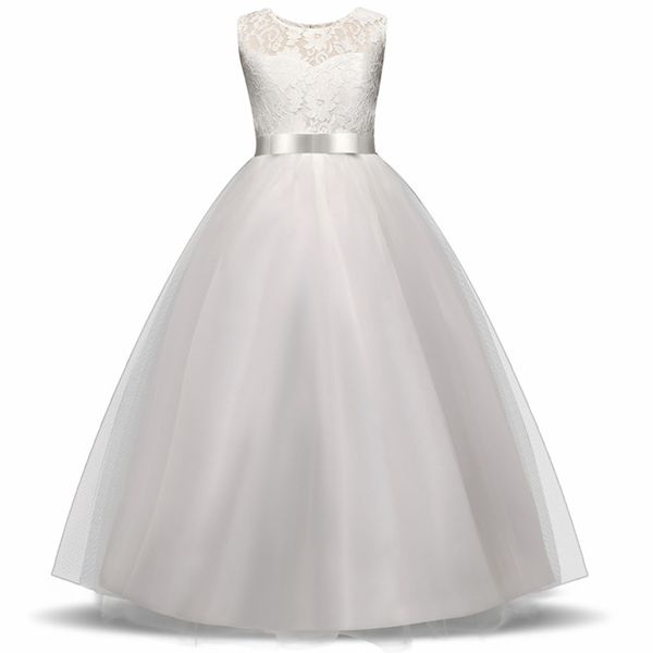 

high-end girls wedding party flower girl dress bridesmaid clothes princess gowns teen girl white tulle evening dresses 5 14 y, Red;yellow