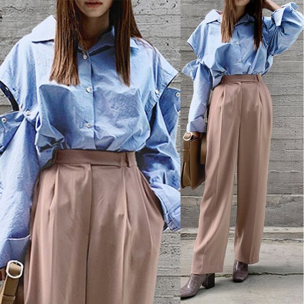 

элегантная женская лоскутная блузка 2020 zanzea с открытыми плечами рубашки с длинным рукавом blusas женская повседневная кнопка blusas плюс, White