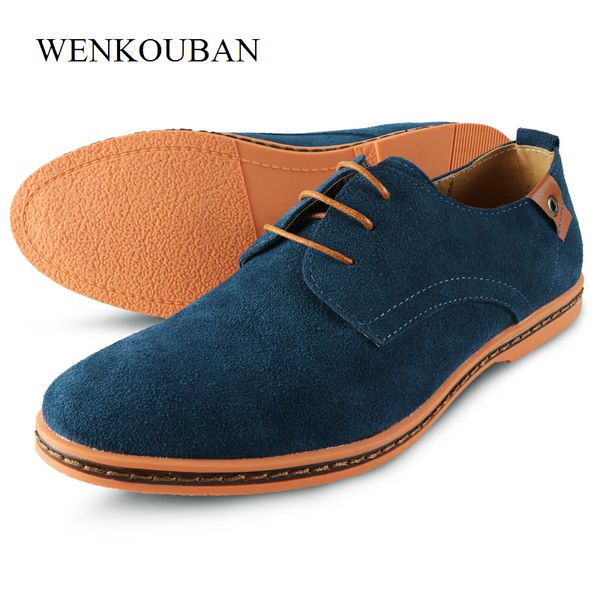 

oxford shoes for men leather formal shoes pointed dress men lace up party office flats plus size 47 zapato hombre, Black