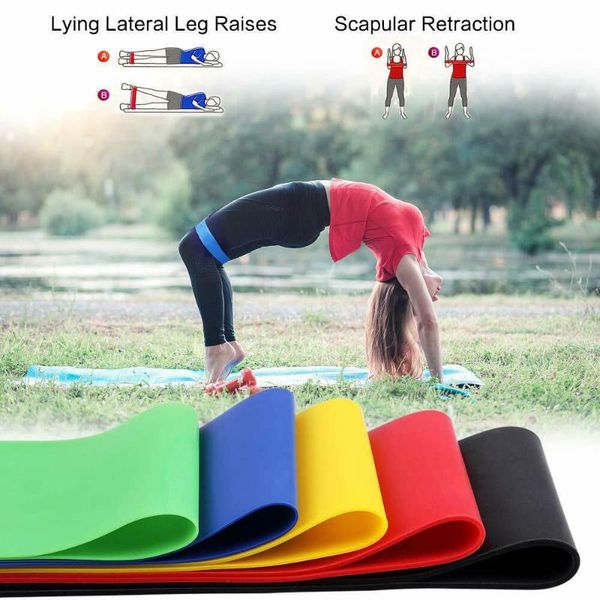 

gym fitness resistance bands for yoga stretch pull up assist bands rubber crossfit exercise training workout equipment band