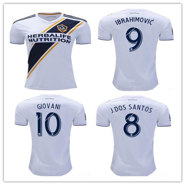 

2019 lo angele galaxy parley occer jer ey ibrahimovic 2020 la home away 19 20 giovani ale andrini kamara blue football hirt thailand, Black;yellow