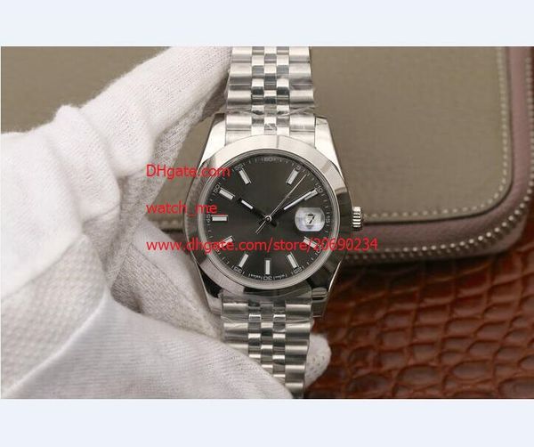 

factory supplier wristwatches 41mm 116200 asia 2813 mechanical automatic mens men's watch watches gray dial, Slivery;brown