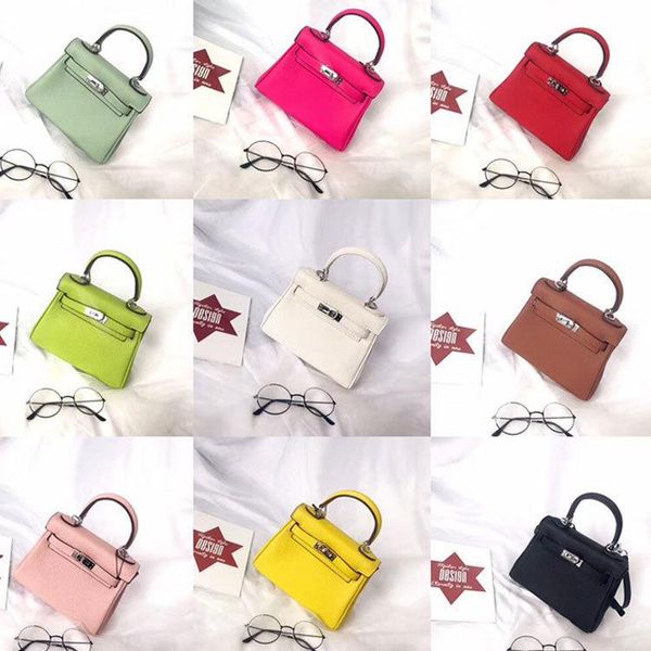 

charm2019 genuine grain litchi leather kylie tide cowhide messenger handbag woman joker mini- bride package