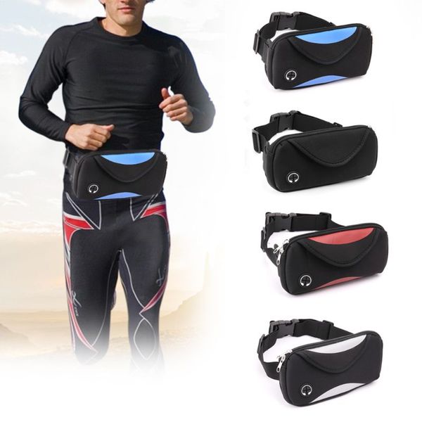 

outdoor polyester runnning jogging waist bag gym fitness sport anti-theft belt bag unisex