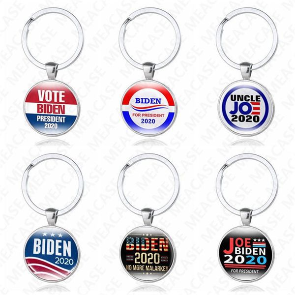 

joe biden president 2020 keychains bags pendant joe biden for president keyring us president badge key chain vote keys holder new d7208, Silver