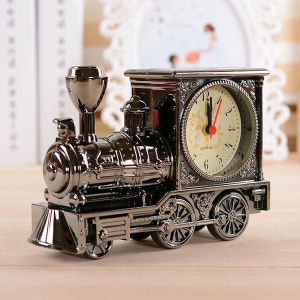 

creative small the head of train desk clock for living room bedroom office