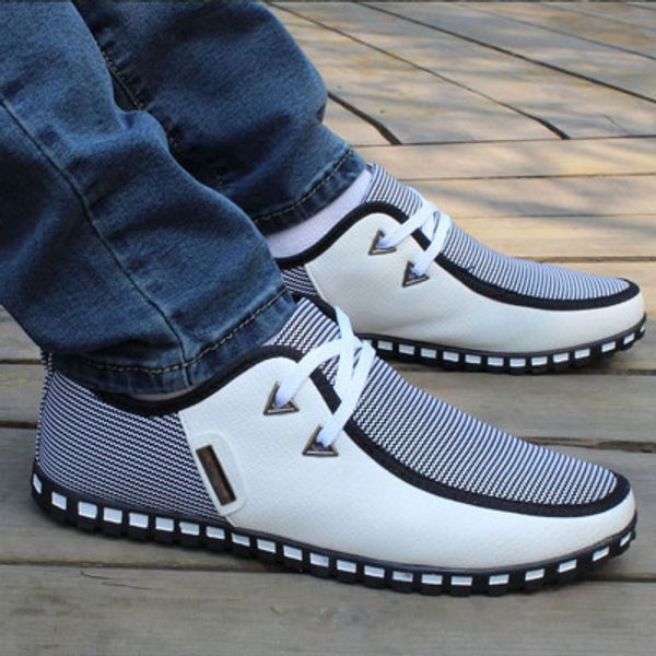 

men casual shoes sneakers breathable new plus size shoes for men, Black