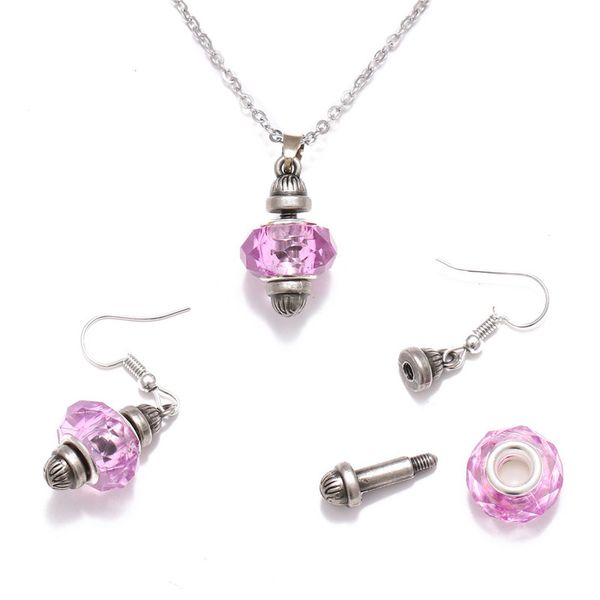 

new women jewelry set wedding crystal bridal jewelry sets fashion rhinestone murano glass beads necklace earrings women gift, Silver