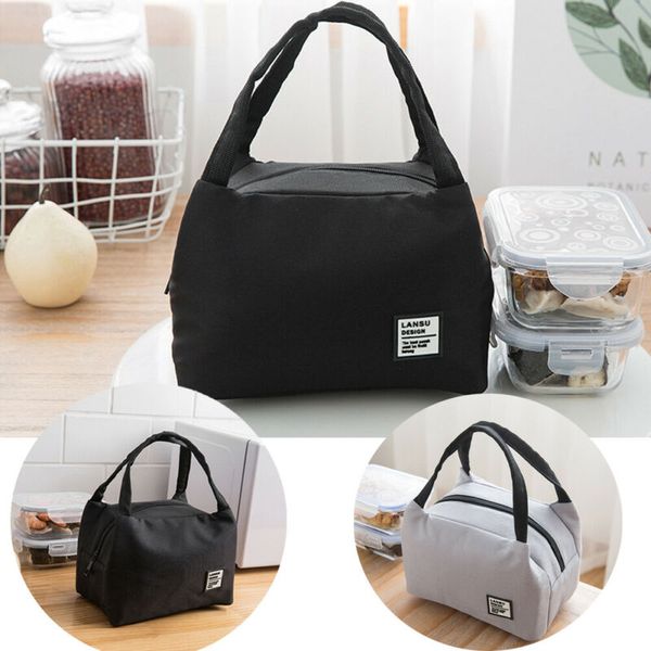 

men women portable picnic bag insulated lunch bag box outdoor travel tote thermal