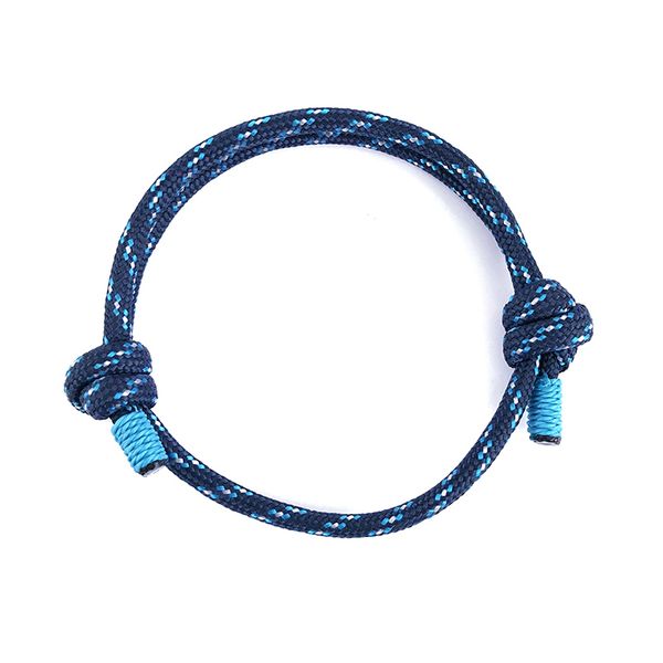 

new fashion woven handmade bracelet men and women 12 color jewelry classic punk bracelet umbrella rope bracelet simple, Golden;silver