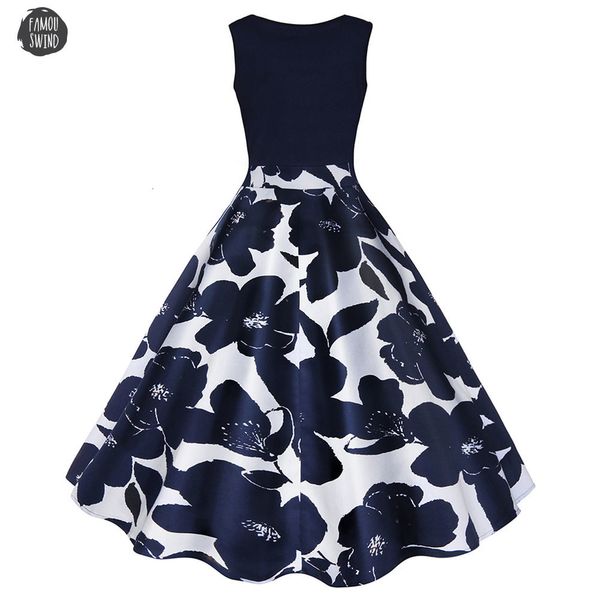 

4 female color vintage dresses s 5xl print high waist vintage dress women 2019 summer vestidos female robe, Black;gray