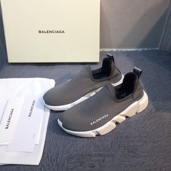 

new style luxury ladies men's party casual shoes jogging sneakers socks shoes triple fashiondesigner platform men and women shoes ncbcv, Black